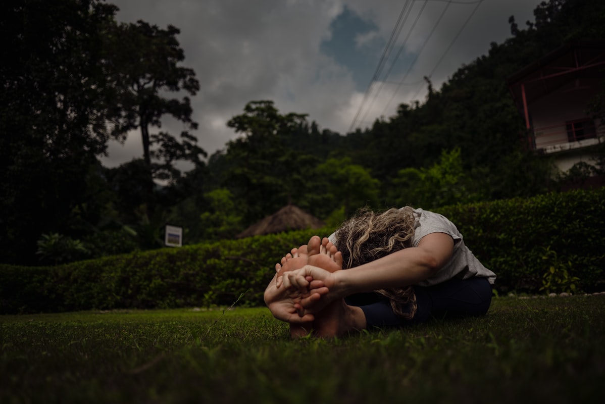 Woman in peaceful yoga meditation